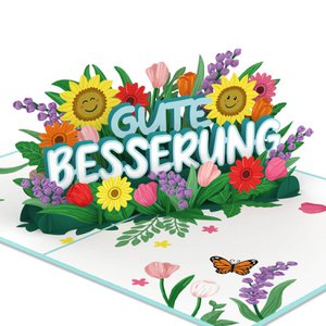 Get well soon pop-up card