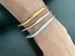 Åbent armbånd guld