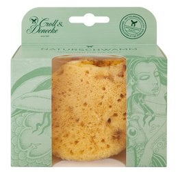 Natural baby sponge in gift box, small. Made of natural sea sponge. Soft and gentle for baby's delicate skin.