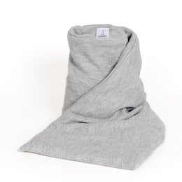 Bufanda térmica gris claro | 70cm | linaza orgánica