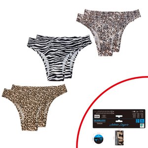 2er Pack Sommer Damen Slips » Damen Brazil Tanga in Animal Print » Tiermuster Unterwäsche » Wäsche & Loungewear