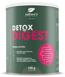 Detox Digest is a double-action supplement that supports healthy digestion and detoxification. The powder contains natural ingredients to promote overall well-being.