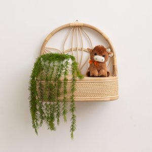 Wandhänger aus Mali-Rattan