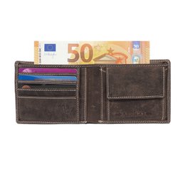 Herrepung bøffellæder - Kompakt model - RFID