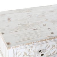 CONSOLA MADERA 81X36X85 DECAPE BLANCO MB181005