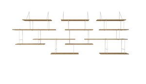 LINK Regalsystem TRIO oak / white