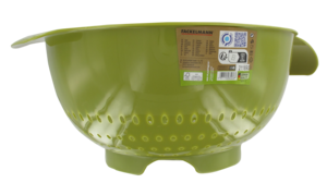 Groen plastic vergiet 23 cm diameter Fackelmann Zero