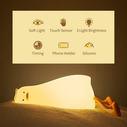 Luce notturna Lie In Peace Duck con 3 posizioni e timer da 30 minuti