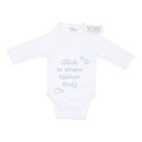 Bodysuit "Glück in einem kleinen body" White
