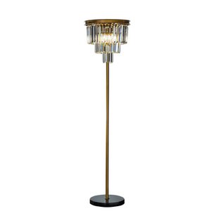 Stehlampe Hlton 158 cm - Gold - Eisen &