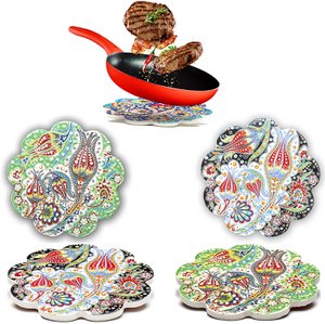 Keramische Placemats Grote Onderzetters Set van 2 – 18cm