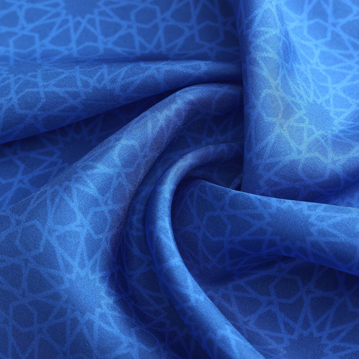 Blue Square Silk Scarf Dalila v1