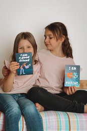 Positieve bevestigingskaarten voor kinderen - kerstcadeau