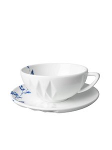 Kop en schotel Blauw Vouw