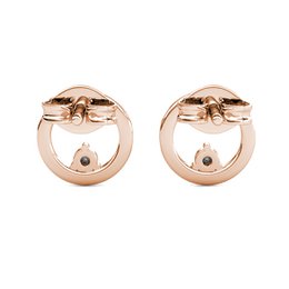 Clarine Ohrringe – Roségold und Kristall