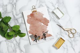 Postkarte - Serie 'Weihnachten' - 'Wie man diesen Baum nach Hause bringt' - Cargo-Bike