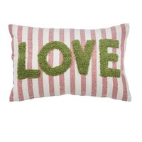 Cushion cover Happy Stripe Love, 40x60cm