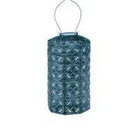 Lumiz Solar Lantern Mandela Cylinder - 18 cm - Petrol