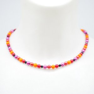 Stephisimo "Basics" korte ketting, Ruby Sunrise