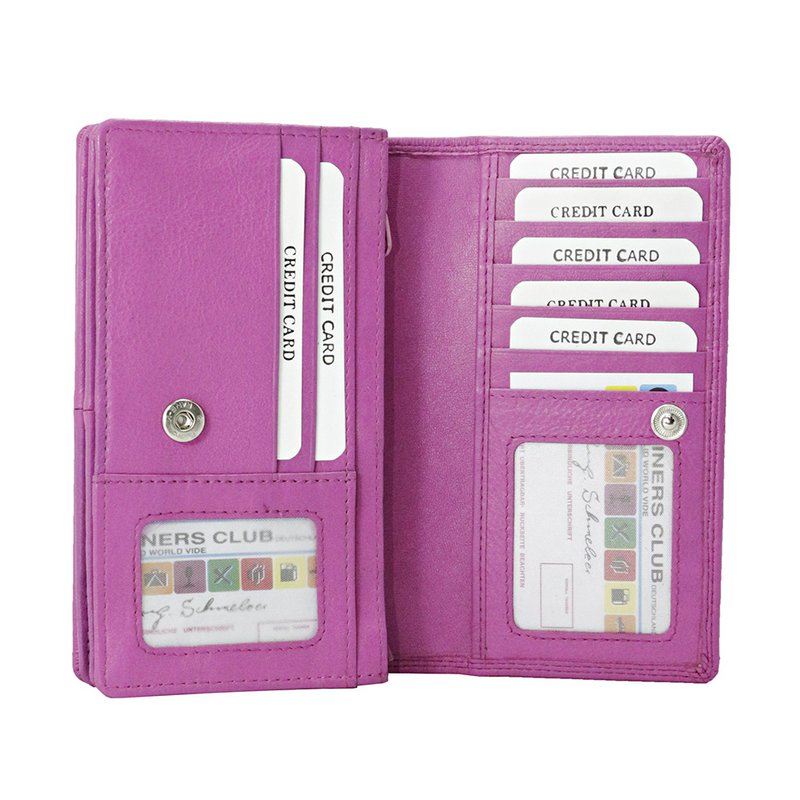 Cartera Mujer Piel Vaqueta - RFID Antideslizante - Cartera Mujer Ideal