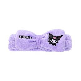 Purple soft hairband with Kuromi character and bow design, suitable for kids.