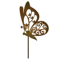 Edelrost Gartendeko Blumenstecker Schmetterling "Anita" | Vintage Deko Frühling |