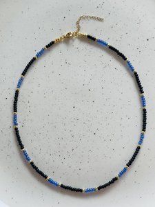 Halskette Schwarz und Blau