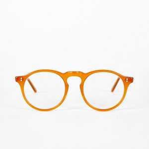 Henry model blue light blocking glasses, acetate frame, sunrise color