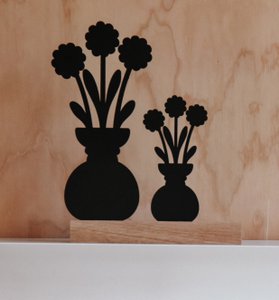 Blumentopf aus Holz 2