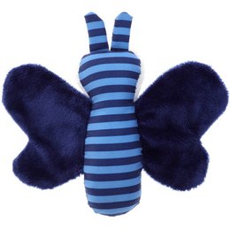 Butterfly blue, red stars