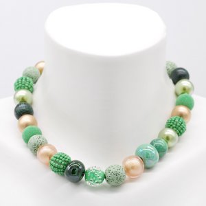 Stephisimo "Bollywood" necklace, Forest with designer bead