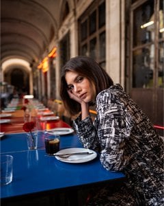 Bluse Loose Cut Black & White