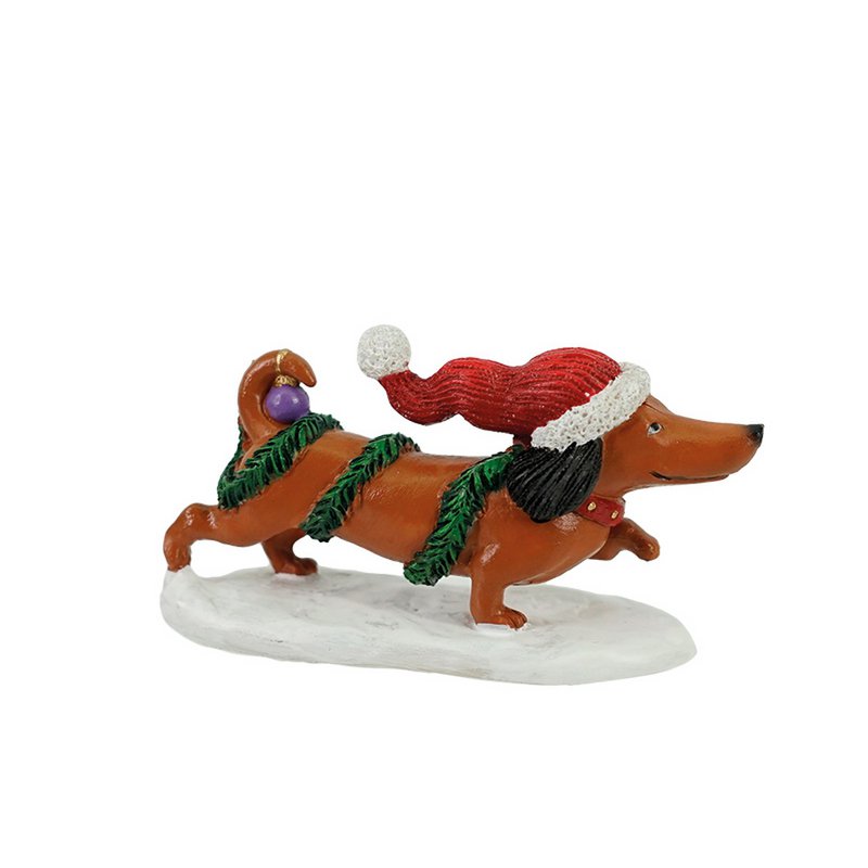 Weihnachtsmütze Mit Dackel-Motiv, Lustige Weihnachtsmütze, Weihnachtsmütze Für Erwachsene & Elfenmütze, Urlaubsmütze