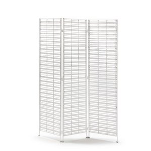 BIOMBO 140X2X178 MIMBRE BLANCO/METALL BLANCO TH2996900