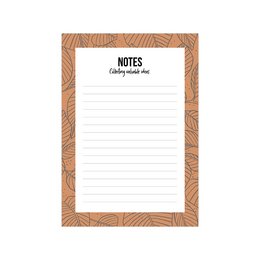 A6 Noteblock Rusty Leaves, per 6 pieces