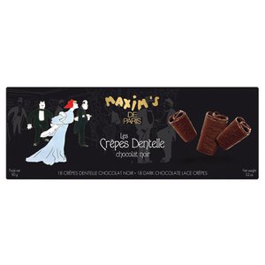 Box of 18 dark chocolate lace crepes - 90 g