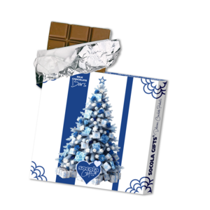 Socola-Schokolade 200 Gramm Tabletten „WEIHNACHTSBAUM“ (10 Stück) Weihnachtsgeschenkbox