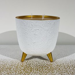 Candela / vaso di fiori in oro bianco