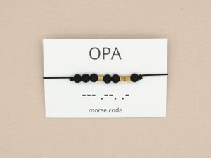 morse code armband opa