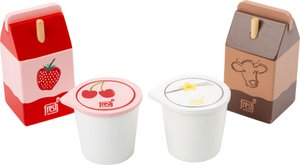 Milchprodukte-Set „Fresh“ | Kaufmannsläden | Holzspielzeug