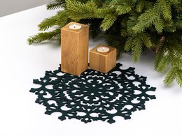 Kersttafelplacemat SNOWFLAKE
