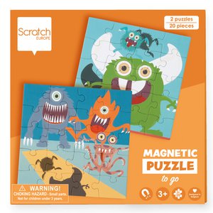 Magnetic Puzzle Book To Go - Monster