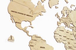 Mappa del mondo in legno, mappa del mondo in legno