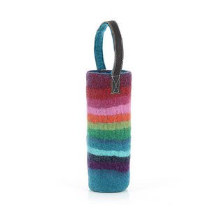 Thermal bottle bag made of felt colores