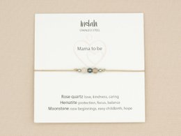 Armband rock, mama to be, zilver en goud