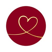 Etiketten – Hartje – Bordeaux – 250 Stuks