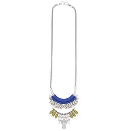 CAUCASIA collana di tendenza blu royal e gialla