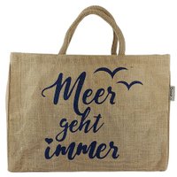 Domelo jute tas boodschappentas. Jute Shopper Bag. Groot water -Repellent winkelmand/ strandtas. Badtas xxl/ boodschappentas geschenken voor vrouwen.