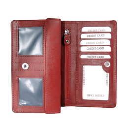 Skórzany Portfel Damski RFID - Skórzany Portfel Damski - Model Harmonijka