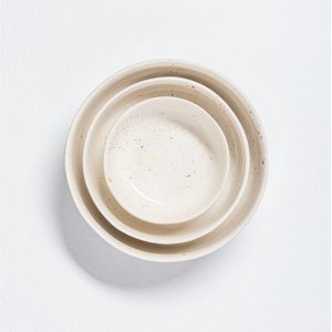 New Party Bowl Trilogy Set 3 pieces White